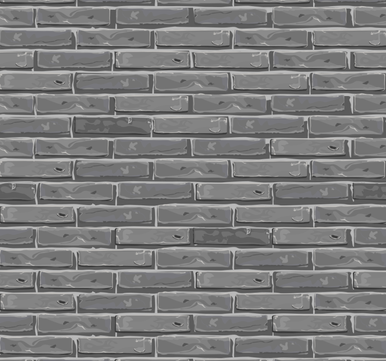 Papier peint briques noires - TenStickers