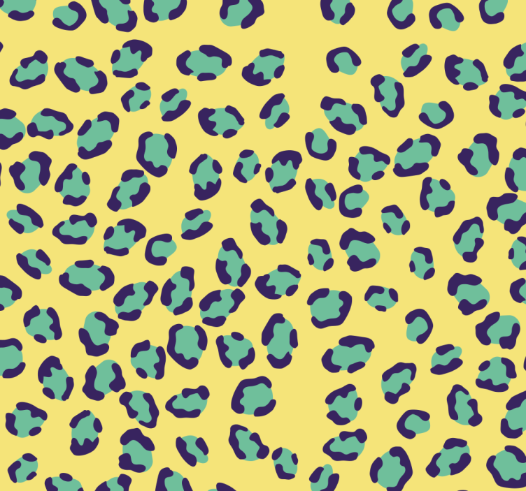 Papier peint jungle leopard motif à pois léopard - TenStickers