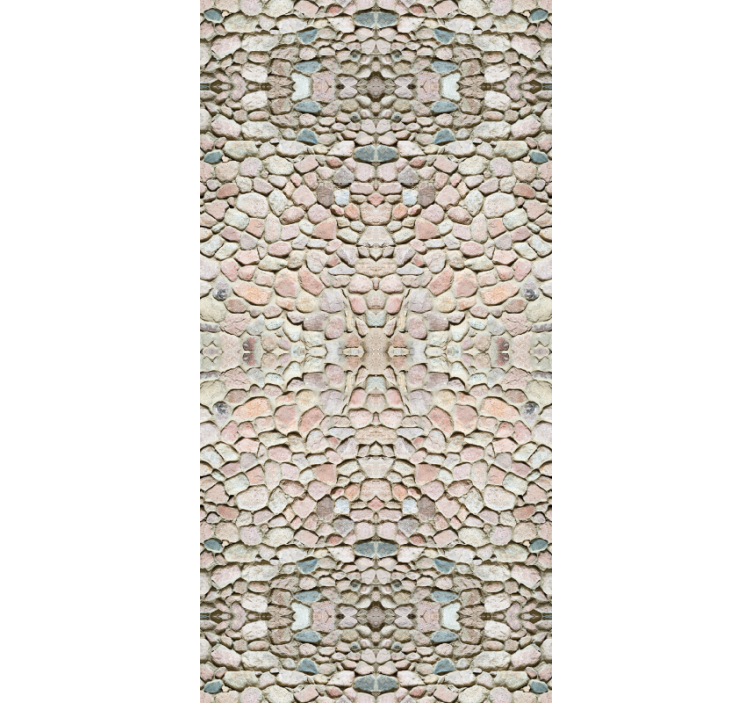 Papier peint pierre motif symétrique - TenStickers