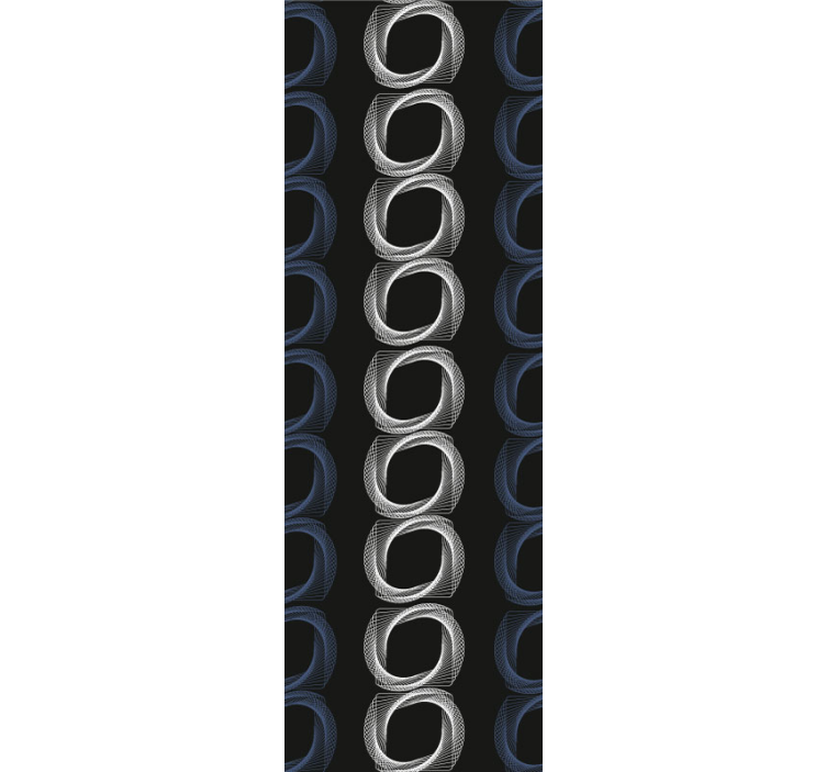 Papier peint abstrait motifs de cercles - TenStickers