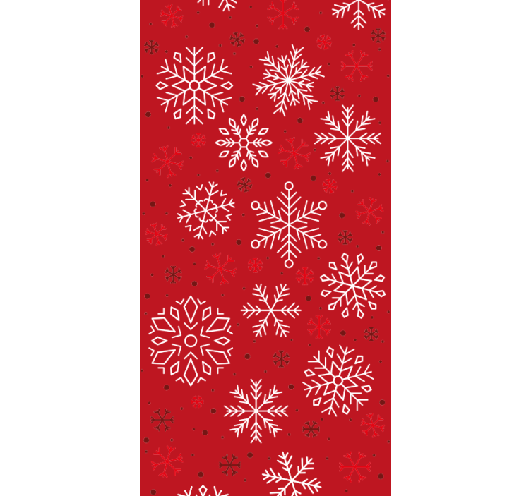 Papier peint noel flocons de neige saisonniers - TenStickers