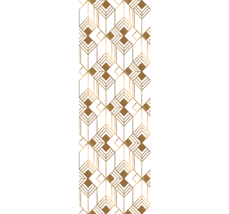 Papier peint géometrique symétrie cubiste - TenStickers