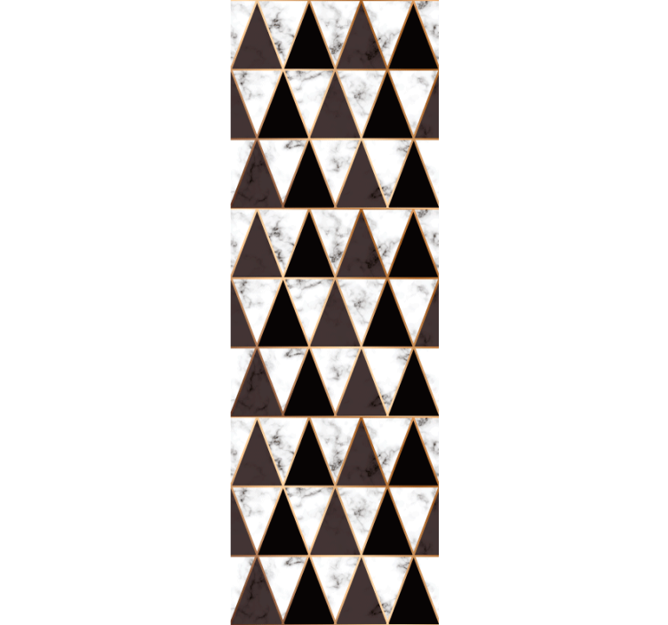 Papier peint géometrique triangles de marbre géométriques - TenStickers