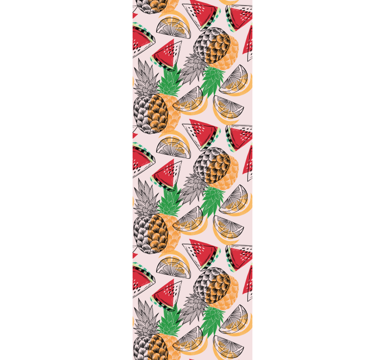 Papier peint nature modèle de fruits tropicaux - TenStickers
