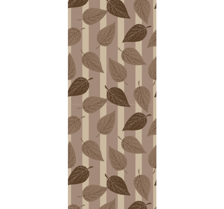 Papier peint feuilles motif de feuille - TenStickers