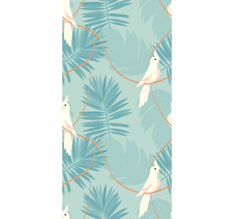 Papier peint oiseaux motif aviaire tropical - TenStickers