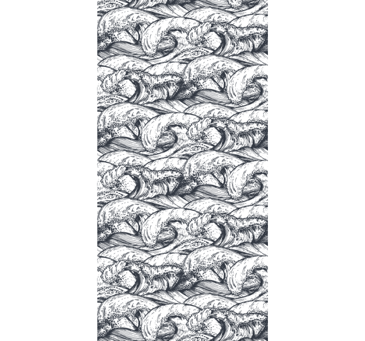 Papier peint nature motif de vagues océaniques - TenStickers