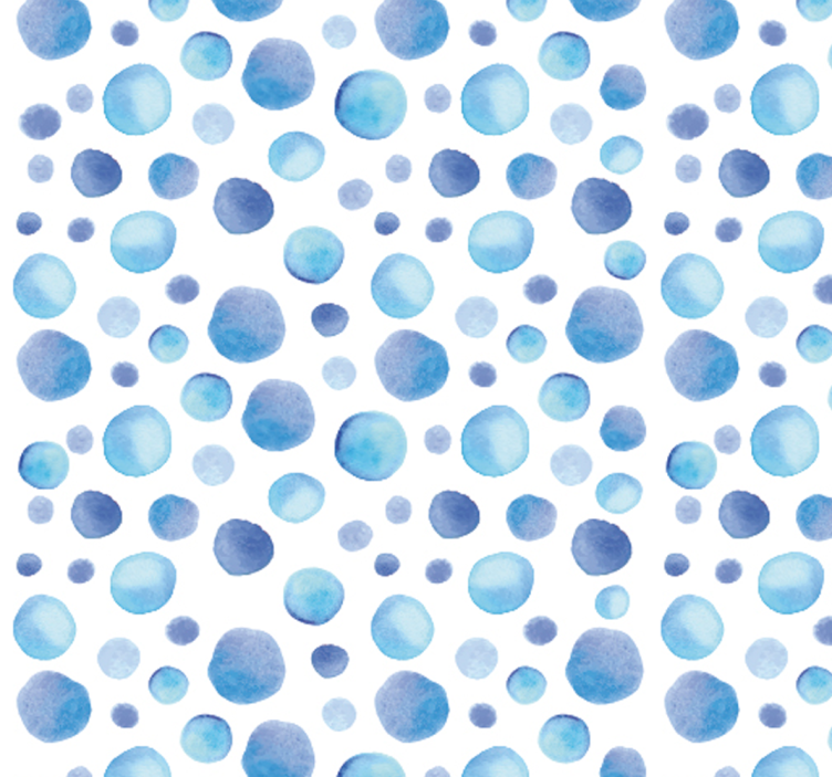 Papier peint bulles bleues - TenStickers