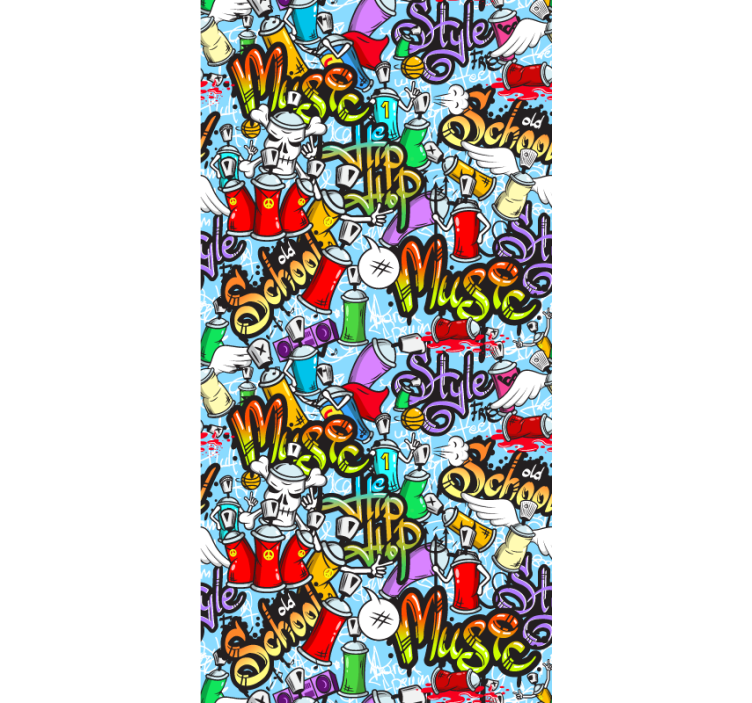Papier peint chambre ado éléments de graffitis - TenStickers