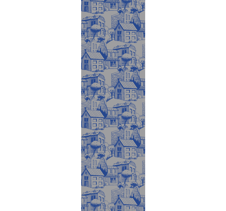 Papier peint ville illustration de croquis urbain - TenStickers