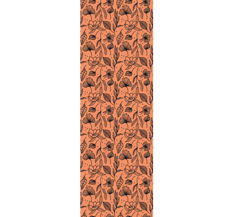 Papier peint floral intérieur à motifs floraux - TenStickers