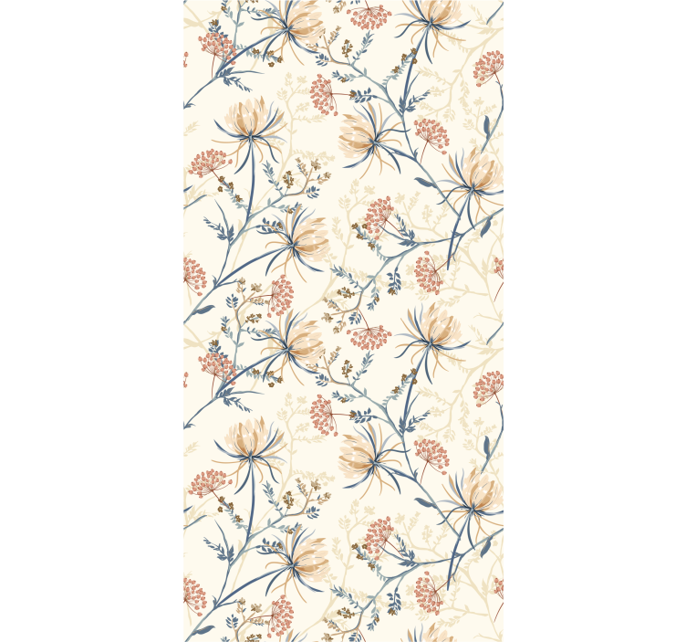 Papier peint floral brise botanique - TenStickers