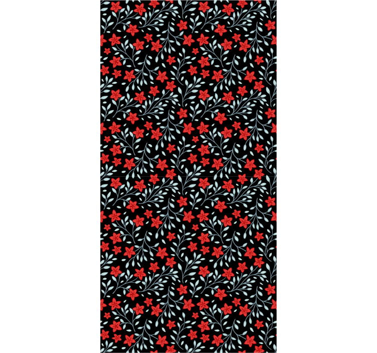 Papier peint fleurs tapisserie florale - TenStickers