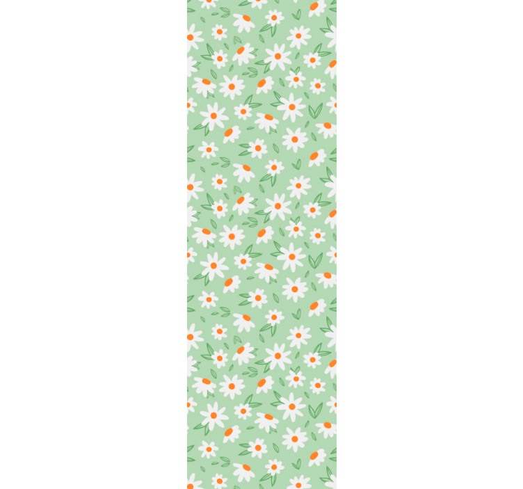 Papier peint floral motif de marguerite florale - TenStickers