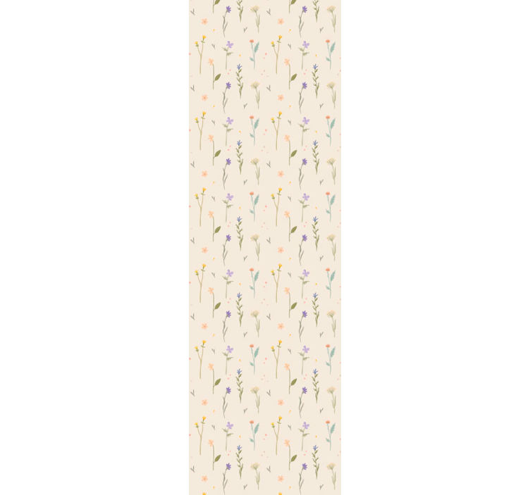 Papier peint floral élégance des fleurs sauvages - TenStickers