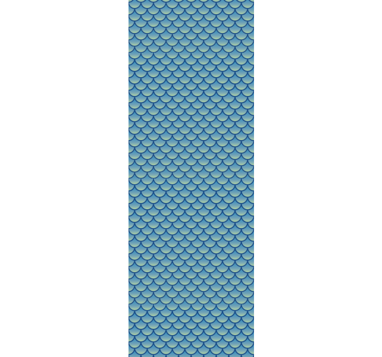Papier peint géometrique motif en écailles de poisson - TenStickers