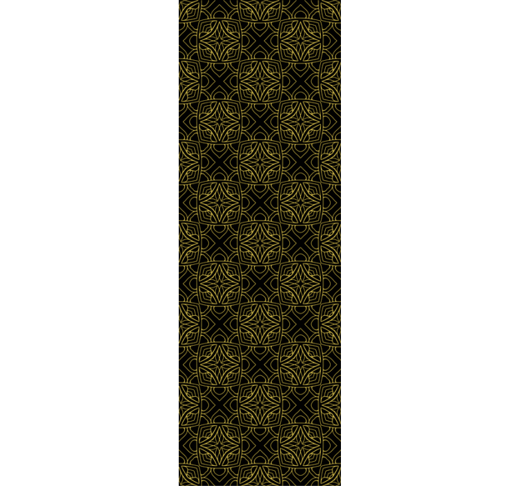 Papier peint ornemental motifs géométriques complexes - TenStickers
