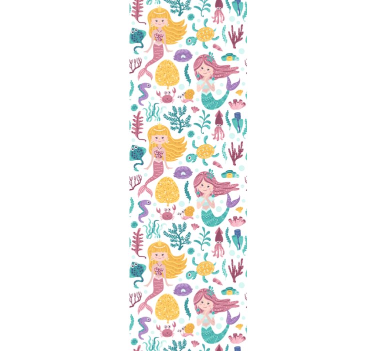 Papier peint chambre enfant aventure de sirène - TenStickers