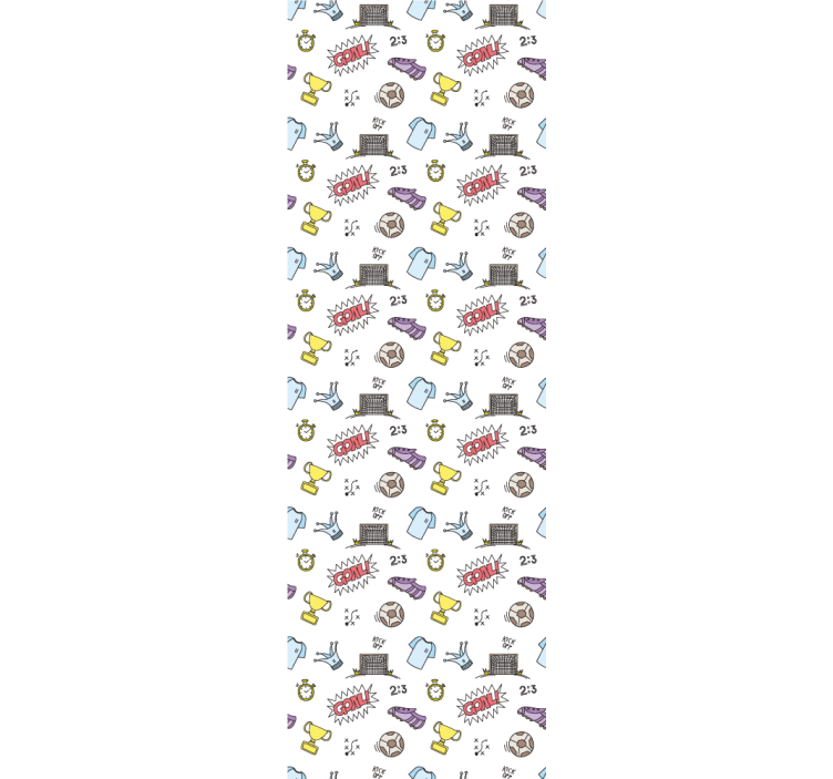 Papier peint chambre bébé thème amusant de football - TenStickers