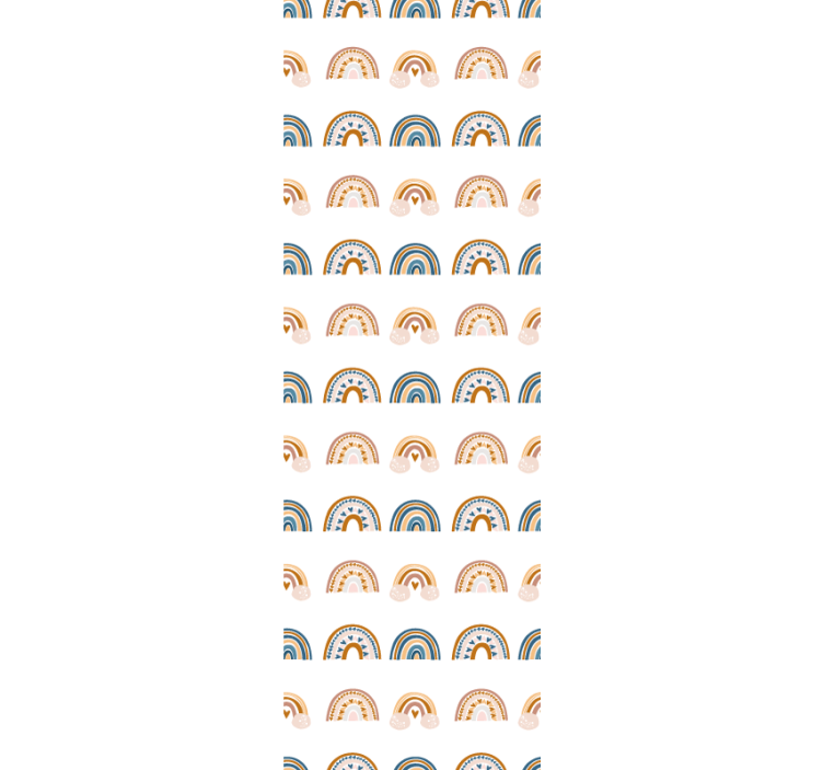 Papier peint chambre bébé motif d'arcs-en-ciel - TenStickers