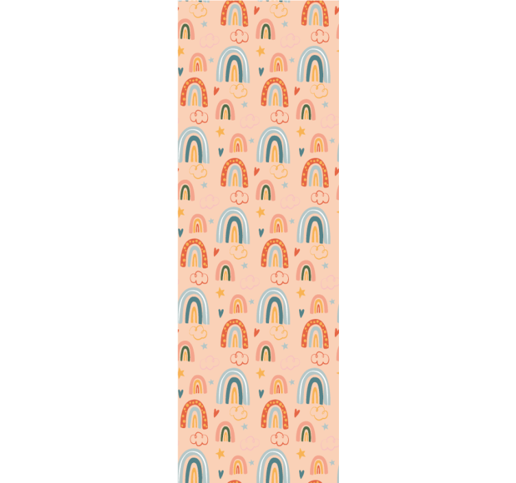 Papier peint chambre ado paysage de rêve arc-en-ciel - TenStickers