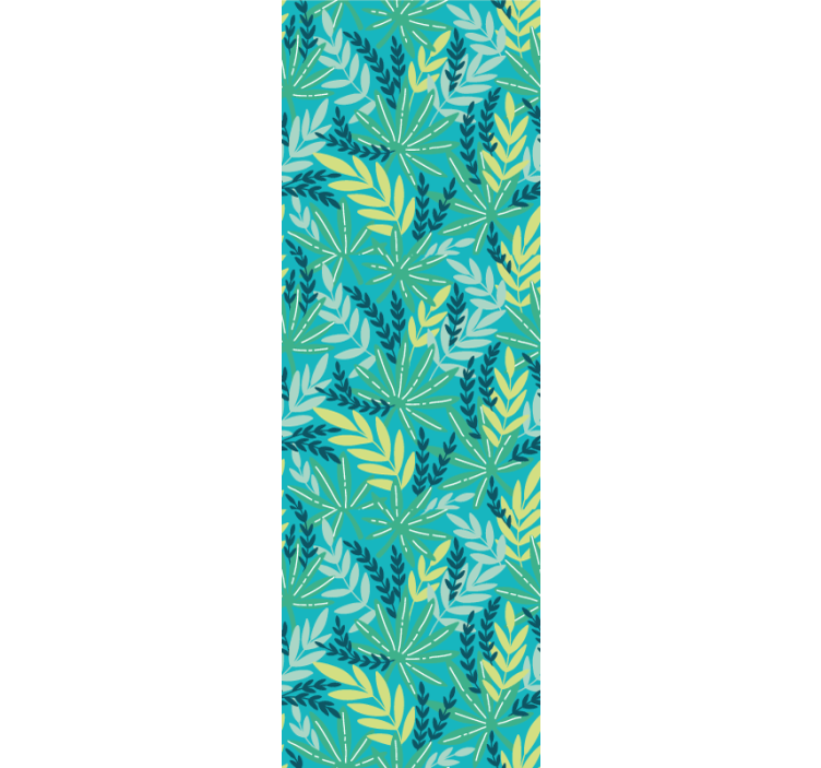 Papier peint nature motif tropical vert - TenStickers