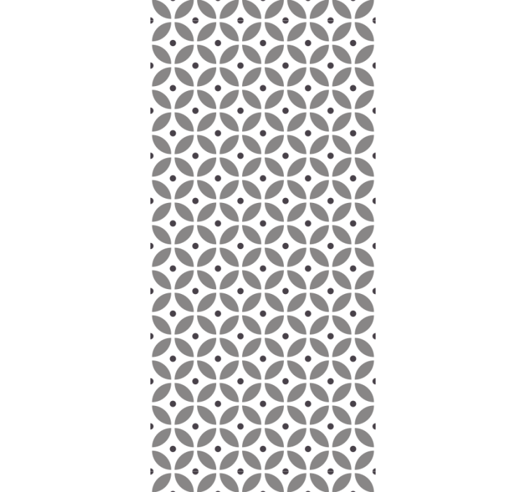 Papier peint géometrique motif de pétale géométrique - TenStickers