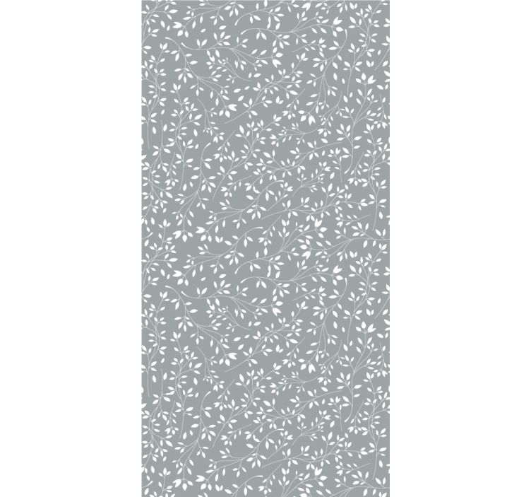 Papier peint feuilles silhouette feuillue - TenStickers