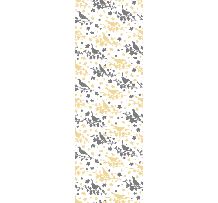 Papier peint oiseaux modèles de silhouette d'oiseau - TenStickers