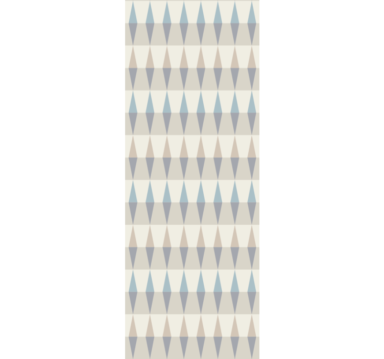 Papier peint géometrique motif de diamant stylisé - TenStickers