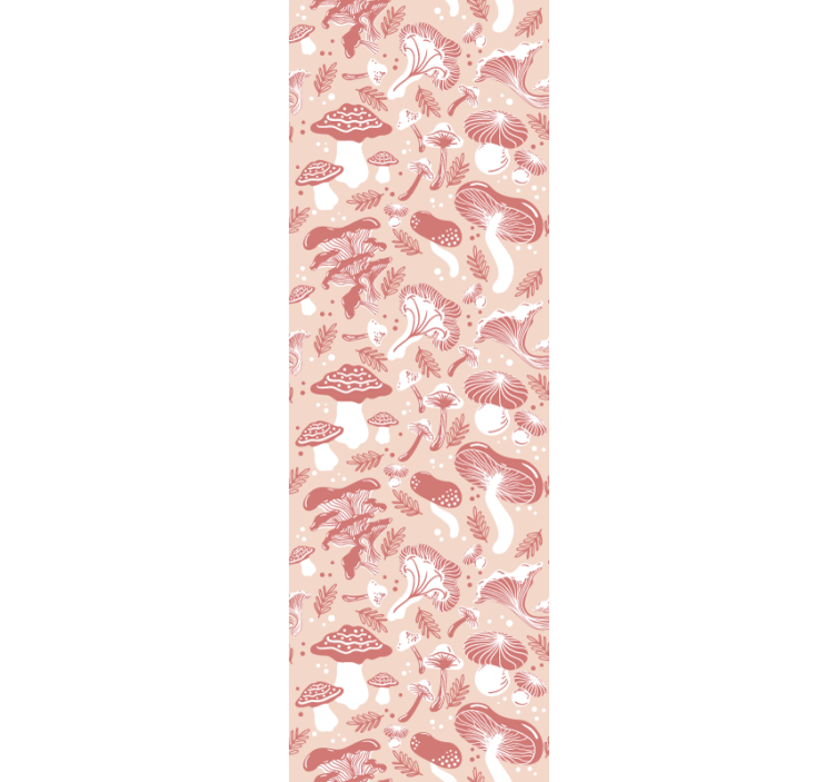 Papier peint art motif champignon - TenStickers