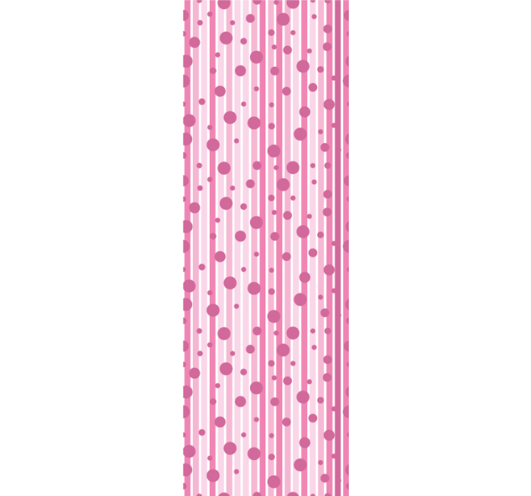 Papier peint cercles motif à pois rayés - TenStickers
