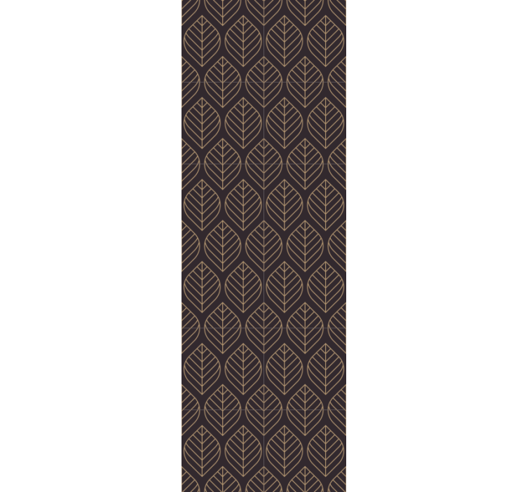 Papier peint feuilles élégance du motif de feuille - TenStickers