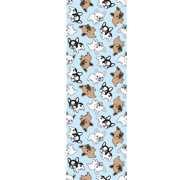 Papier peint animaux motif de chiots joueurs - TenStickers