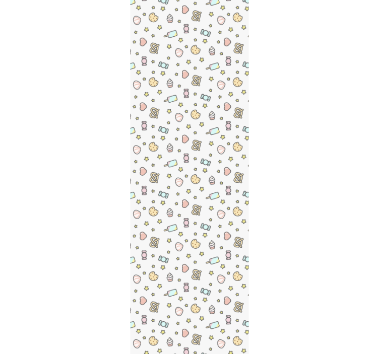 Papier peint chambre bébé motif inspiré des bonbons - TenStickers