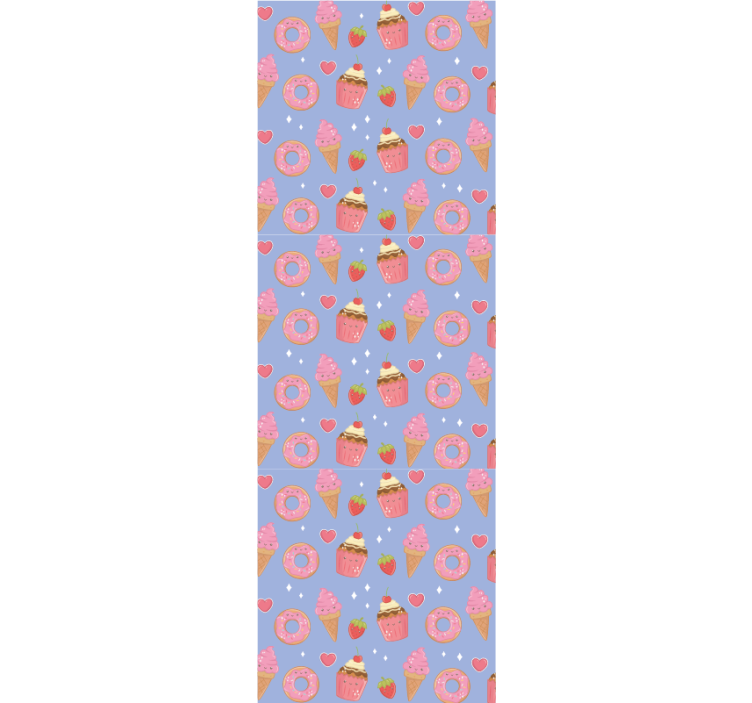 Papier peint chambre bébé motif de dessert sucré - TenStickers