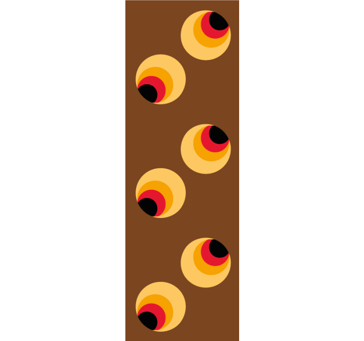 Papier peint géometrique orbes géométriques rétro - TenStickers