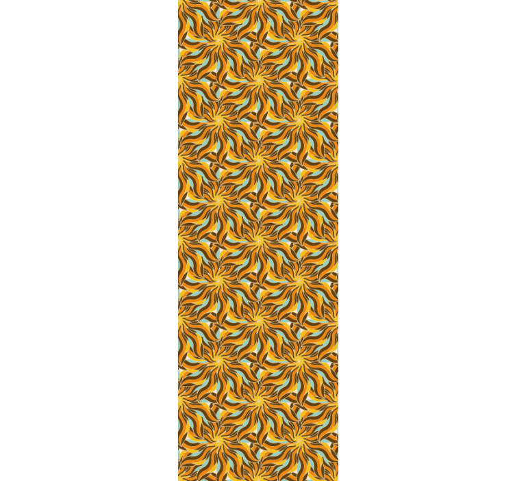 Papier peint géometrique motifs de tourbillons complexes - TenStickers