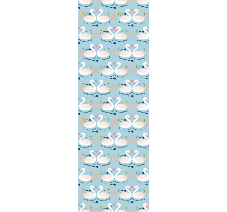 Papier peint animaux motif du lac des cygnes - TenStickers