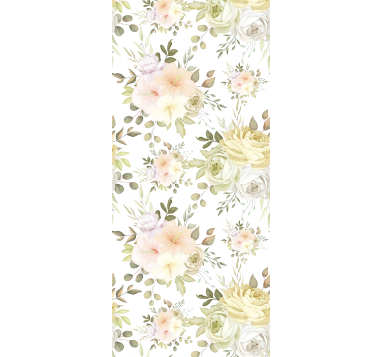 Papier peint floral composition de la floraison - TenStickers