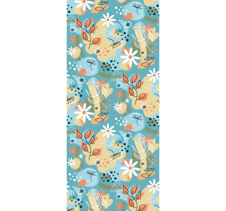 Papier peint floral brise florale - TenStickers