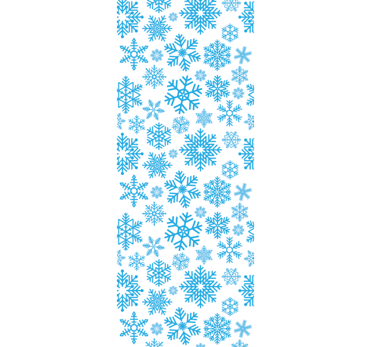 Papier peint noel motif de flocon de neige saisonnier - TenStickers
