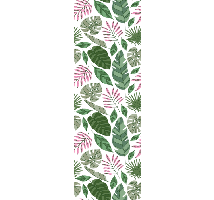 Papier peint nature motifs botaniques feuillus - TenStickers