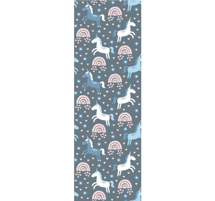 Papier peint animaux motif arc-en-ciel de girafe - TenStickers