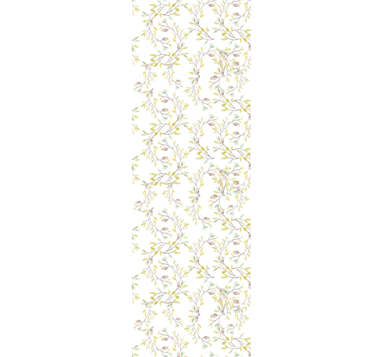 Papier peint fleurs motif de branche botanique - TenStickers