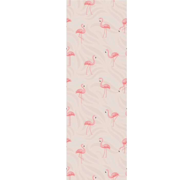 Papier peint animaux ensemble de flamants roses - TenStickers