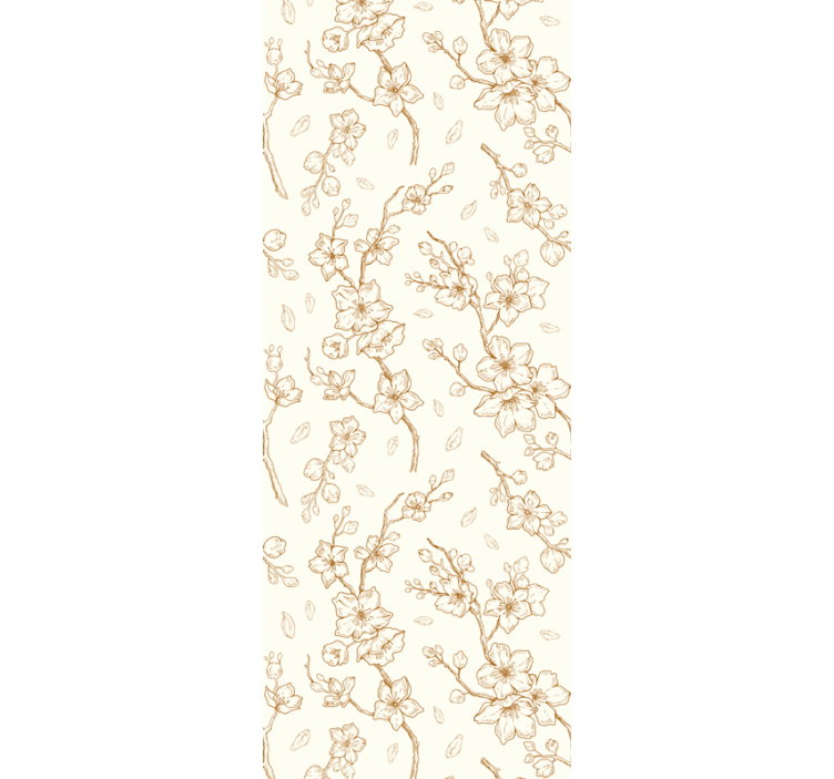 Papier peint floral conception de branche florale - TenStickers