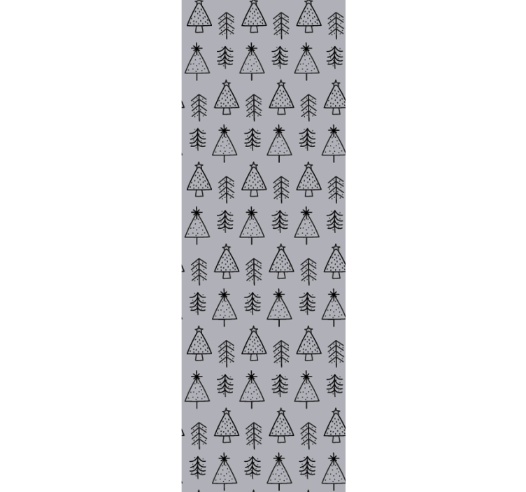 Papier peint noel décor à motifs de pin - TenStickers