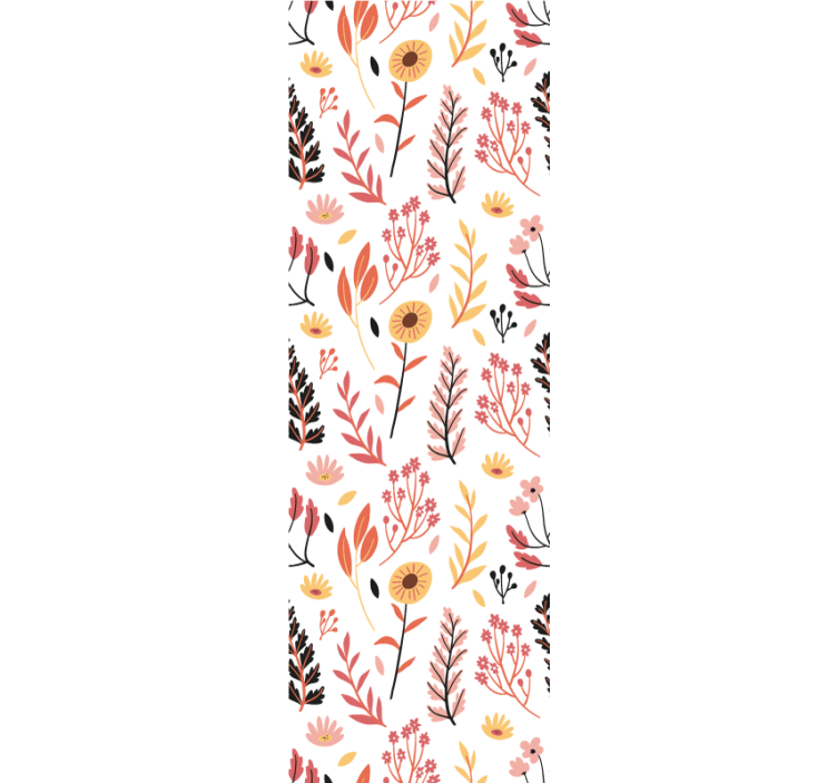 Papier peint floral conception botanique florale - TenStickers