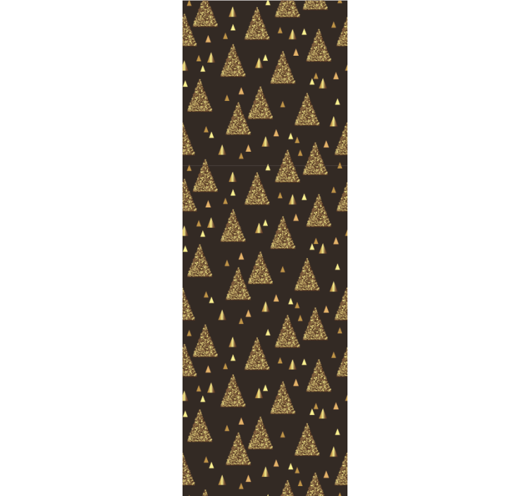 Papier peint géométrique motif triangle doré - TenStickers